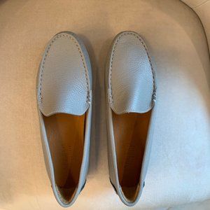 M. Gemi Felize Drivers Grey Leather, 37.5 New